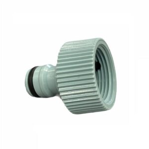 Attacco rapido per la canna dell'acqua in giardino: un innesto rapido che serve a collegare il rubinetto filettato al tubo per dare acqua alle piante.