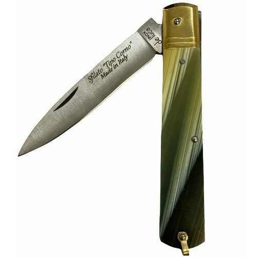 Coltello sfilato manico tipo corno - iuzzolini fortunato