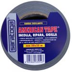 Nastro adesivo telato americano originale Saratoga: american tape è uno scotch ad alta adesività e tenacità, resistente alle alte ed alle basse temperature, all'umidità, all'acqua. Banda sigillante ottima per professionisti, il nastro adesivo americano grigio è ideale per professionisti ed hobbisti.