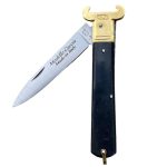 Coltello pieghevole da caccia e pesca, coltellino tascabile con lama professionale in acciaio inox lavorata a mano