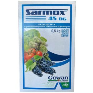 Sarmox 45 DG è un fungicida contro la peronospora a base di Cimoxanil, è prodotto da Gowan, e può essere utilizzato per i trattamenti fungicidi contro la peronospora della vite, delle zucchine, delle ortive ecc.