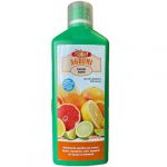 concime fertilizzante liquido per la concimazione di tutti i tipi di agrumi, come ad esempio i limoni, i mandarini, le arance, il cedro. Il concime può essere utilizzato per piante in vaso ed in piena terra, ed aumenta il numero di agrumi che la pianta riesce a portare a produzione.