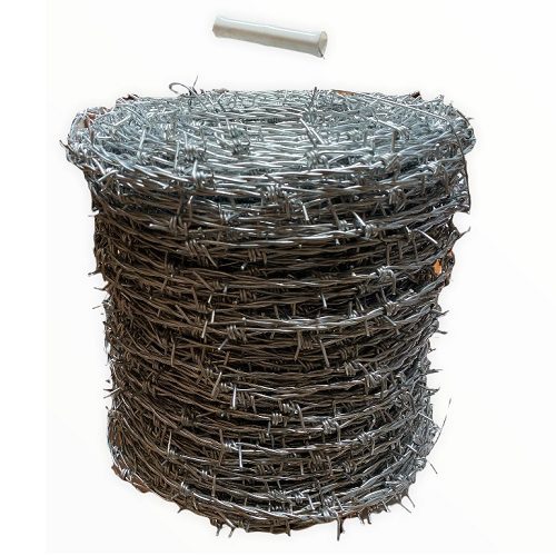 RYFT Filo Spinato 328FT (100 Mt) – 4 Punte, 15 Gauge, Acciaio Zincato, Per Recinzioni Di Sicurezza