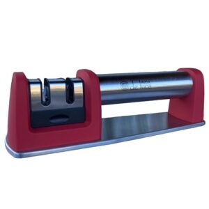 Affilacoltelli professionale doppia funzione, ottimo per affilare le lame, i coltelli, i coltellini e le forbici, con affilatore normale, ed affilalame in ceramica