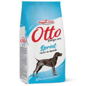 Crocchette per cani ad elevato contenuto proteico: otto sprint raggio di sole sono dei croccantini per cani che possiedono il 28% di proteine!