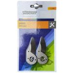 lame di ricambio originale per le forbici stocker art. 350, confezione da due lame. Lama in acciaio inox