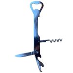 cavatappi professionale da cameriere, con corpo in acciaio, ha il levatappi in sughero, a corona, ed il coltellino per togliere la capsula dalle bottiglie di vino