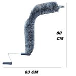 spazzola per pulire le damigiane in vetro, scovolo con manici roteanti per la pulizia interna della damigiana di vetro per il vino, specialmente per pulire dentro le damigiane da 54 litri.
