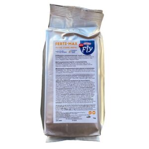 Ferti max è un integratore con proteine, vitamine ed oligo elementi per uccelli ornamentali, ferti max è ottimo da utilizzare per uccelli granivori, insettivori, colombi e tortore
