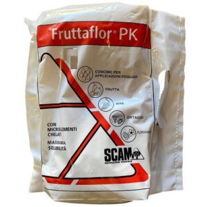fruttaflor pk è un concime fogliare scam con azoto, fosforo, potassio e microelementi: migliora le caratteristiche qualitative dei frutti