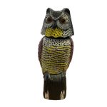 gufo spaventapasseri per allontanare i piccioni, i corvi, le cornacchie, le gazze ladre, e tutti gli uccelli dal balcone, dall'orto, dal frutteto ,dal terrazzo