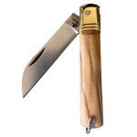 Coltello martinese con manico in legno di olivo iuzzolini fortunato