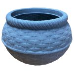 Vaso per piante cesta tonda in resina Iuzzolini Fortunato