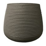 vaso a campana per piante in resina tipo corda iuzzolini fortunato