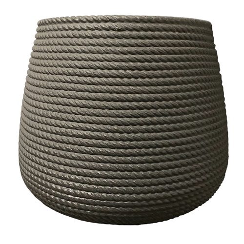 vaso a campana per piante in resina tipo corda iuzzolini fortunato