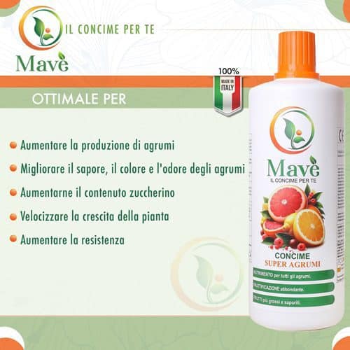 A cosa serve il concime mavè super agrumi iuzzolini fortunato