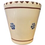 Bicchiere da vino tradizionale Calabrese in ceramica iuzzolini fortunato